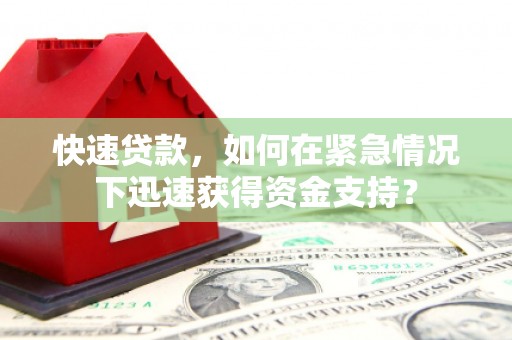垦利快速贷款，如何在紧急情况下迅速获得资金支持？