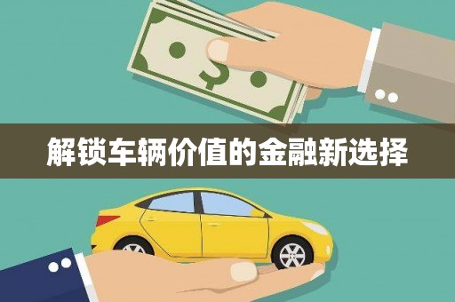 垦利解锁车辆价值的金融新选择