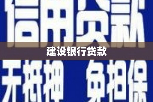 垦利建设银行贷款