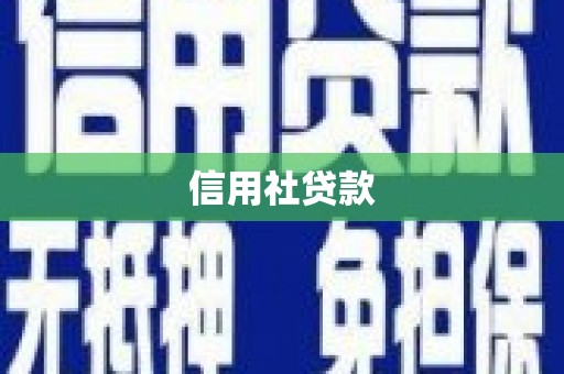 垦利信用社贷款