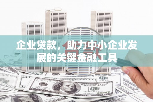 垦利企业贷款，助力中小企业发展的关键金融工具