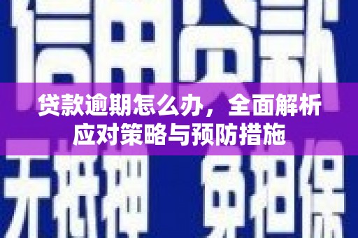 垦利贷款逾期怎么办，全面解析应对策略与预防措施