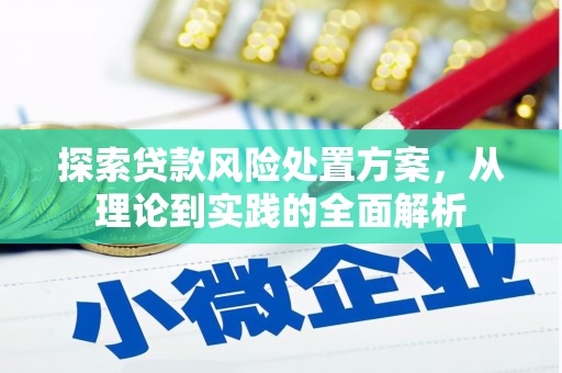 垦利探索贷款风险处置方案，从理论到实践的全面解析
