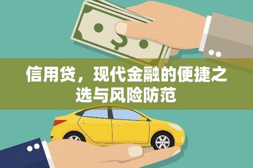 垦利信用贷，现代金融的便捷之选与风险防范